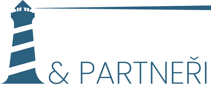 Pultar a partneři - logo na zlatý podklad