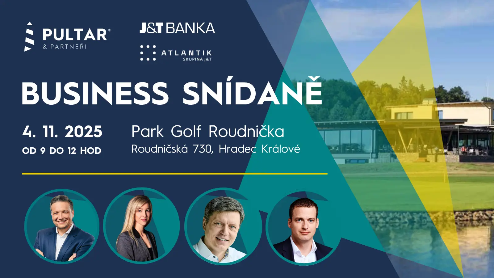 Jedinečná příležitost se v našem regionu osobně potkat a diskutovat s portfolio manažery úspěšných investičních produktů ze skupiny J&T Banka.